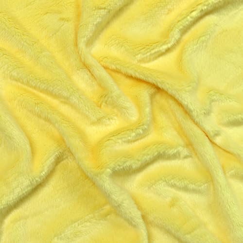 Surf turtle Yellow Super Soft Minky Fabric by The Yard, 36"x60" - color: Yellow