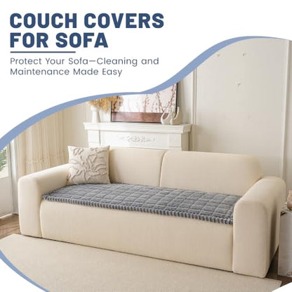 Waterproof Couch Cover for Dogs Washable (Light Grey, 27.6" x 59") - color: Waterproof Grey, size: 27.6"x 59.06"
