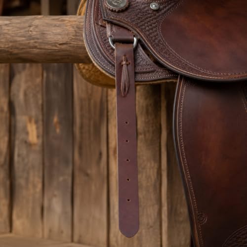 Horse 18" Western Saddle Off Billet Latigo Leather Cinch Tie Strap (2 PCS) 40413