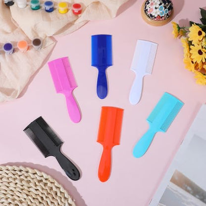 Ymapinc 6Pcs Lice Brush Comb with Long Handle, Pets Dog - color: color mix-a