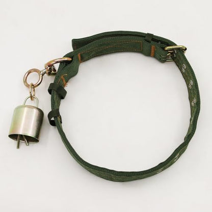 39.4 Inch Heavy Duty Adjustable Cow Collar with Anti-Lost Cow Bell - size: 39.4 Inch