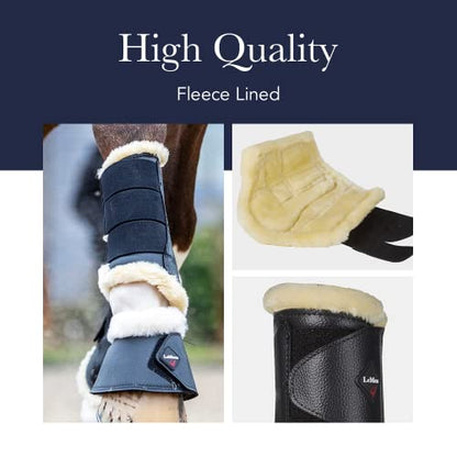 LeMieux Fleece Lined Brushing Horse Boots - Protective Gear and Training Equipment - Equine Boots, Wraps & Accessories