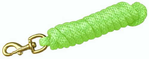 Hamilton 5/8" x 10' Poly Horse Lead Rope with Bolt Snap, Lime Green | Barn Horse Tack for Daily Use, Premium Metal Hardware, Weather-Resistant, Long-Lasting - color: Lime Green