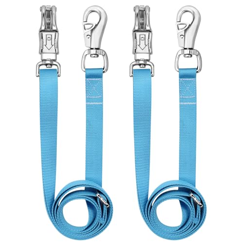 Cross Ties for Horse, Heavy Duty Nylon Trailer Tie - color: Blue