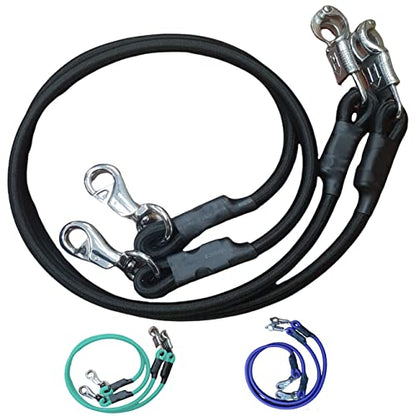 Majestic Ally Bungee Horse Trailer, Black - color: Black, size: 36 inch