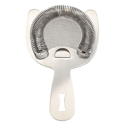 Barfly Fine Mesh Spring Strainer, Stainless Steel - color: Stainless Steel