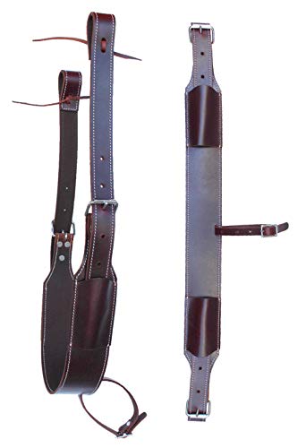 CHALLENGER Western Horse Leather Rear Flank Back Saddle Cinch w/Billets 9758BR