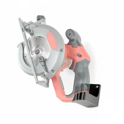 Spartan Mounts for Milwaukee M12 Tool | Wall Display Hook Holder Power Tool Storage | Blog DIY Strong Low Profile Bracket Convenient Easy Access Garage Organize (Circular Saw) - style: Circular Saw