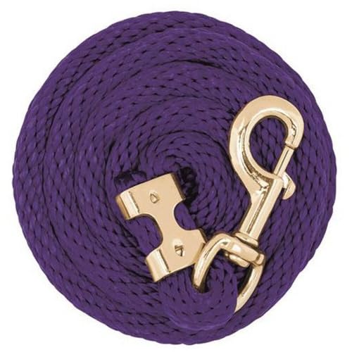 Weaver Equine Value Lead Rope with Brass Plated 225 Snap, Cinnamon