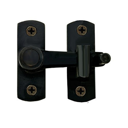 Renovators Supply Manufacturing Door Latch 2 in. Oil Rubbed Bronze Gate Latch/Barn Door Latch Lock with Mounting Hardware - color: Oil Rubbed Bronze