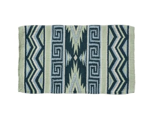 Tough 1 Mayan Wool Saddle Blanket - color: Seafoam Green