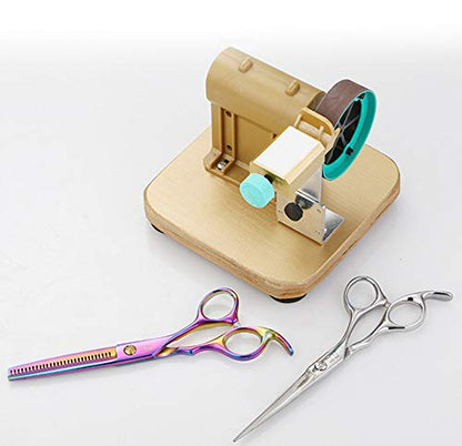 Professional Electric Hair Scissors Sharpener Grinding Machine Automatic Hair Cutting Shear Grinder Tool