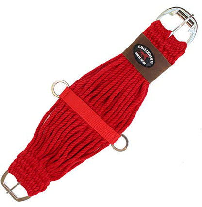 Horse 34" Western 27 Strand Double Weave Red Mohair Roper Cinch 97RT07RD-34