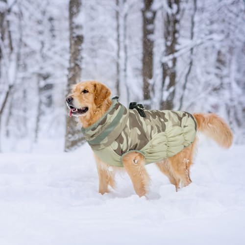 Lelepet Warm Dog Winter Coat Dog Coat for Small Dogs Waterproof Dogs Jacket - color: Desert Camo, size: X-Small