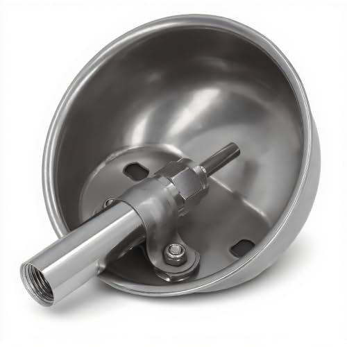 Automatic Pig Waterer, Stainless Steel Livestock Water Feeder with Special Valve System for Pigs Goats Sheep Dogs Cows (Small Size) - size: Small Size