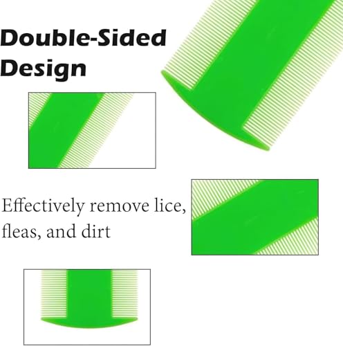 5x Hair Nit Combs Fine Tooth Metal & Plastic Lice Flea Combs for Kids, Pets & Adults Head Nit Comb Set for Head Lice, Dandruff, Flea Eggs, Grooming & Cleaning