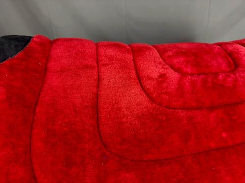 HILASON Western Endurance All Purpose Horse Fleece Saddle Pad - color: Red