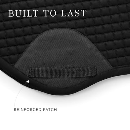 Equestrian Stockholm Close Contact Horse Saddle Pad for Jumping - color: Black