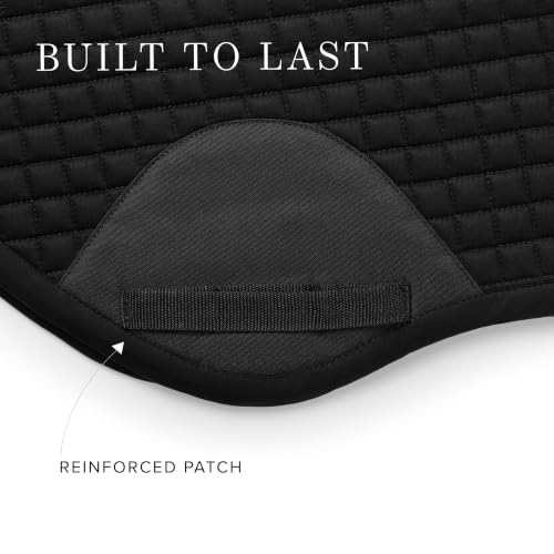 Equestrian Stockholm Close Contact Horse Saddle Pad for Jumping - color: Black