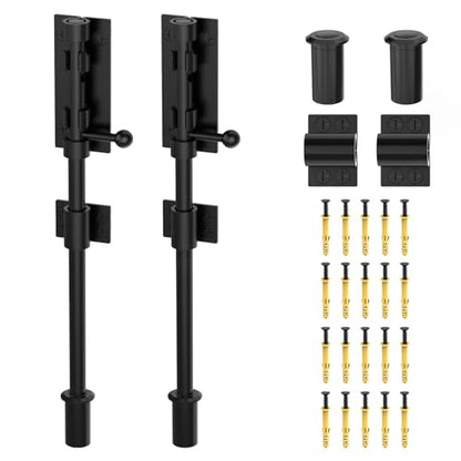 12 Inch Barrel Bolt Latch, Sliding Bolt Gate Lock, Black-2PCS - color: Black-2Pcs, size: 12 Inch