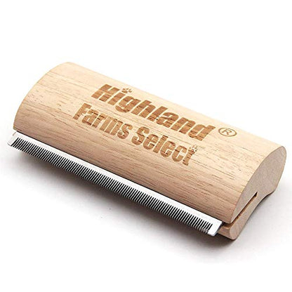 Professional Deshedding Grooming Tool for Dogs & Cats,Wood Pets Groomer 5In - color: L