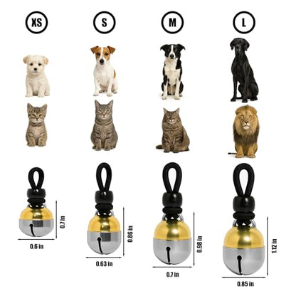 Noble Bells Handmade in USA, Extra Loud Collar Bell for Cat or Dog, Small - size: Small