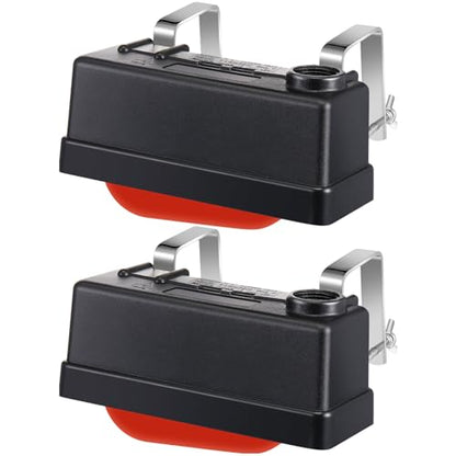 Threlaco 2 Pack Float Valve Automatic Water Level Control for Tank,Plastic | Auto-fill Trough Float for Livestock Cattle Goat Horse, Stock Tank Pond Reservoir Aquarium, Threaded Connection Waterer