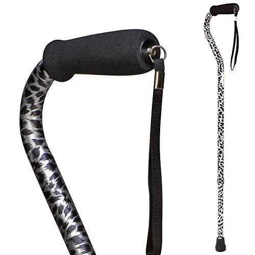 DMI Adjustable Designer Cane with Offset Handle - color: Spotted, size: 1 Count (Pack of 1)