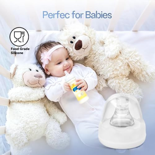 6 Pcs Bottle Nipple Compatible with Similac/Enfamil, Standard Flow