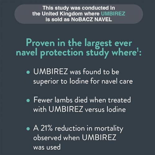 Premier 1 UMBIREZ™ Umbilical Spray – Navel & Ear Tag Barrier, 500 mL | Lick-resistant barrier spray. Rapid dry — desiccates navel in ~2 hours. For lambs, goat kids, calves & pigs. Biodegradable.