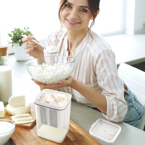 Greek Yogurt Strainer, 1.16 Quarts Reusable Whey Separator - size: 1100ml