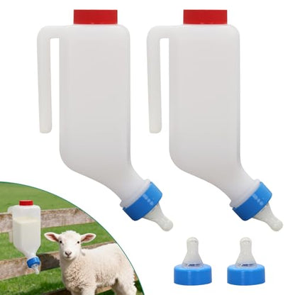 2 Pack 800ml Lamb Feeding Bottle,Hang Upside Down