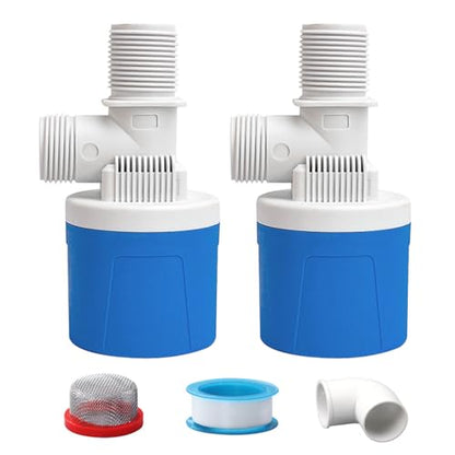 2 Pack 1" Water Float Valve For Water Tank Water Trough Pool Livestock - size: 1" Top Inlet (2 Pack)