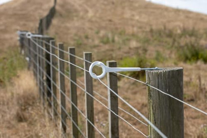 Gallagher Side Mount Ring Top Offset Insulator | 5 Pack 6.75" Electric Fence Offset for Wood Posts | Safe Livestock Containment | UV-Protected Durable Design with 5-Year Warranty