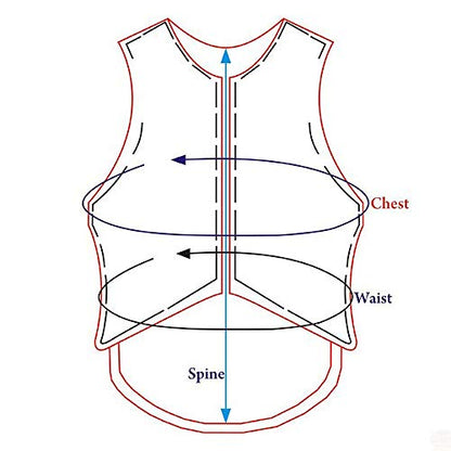 HILASON Tan Rodeo Safety Vest Protective Gear Equestrian - size: Small
