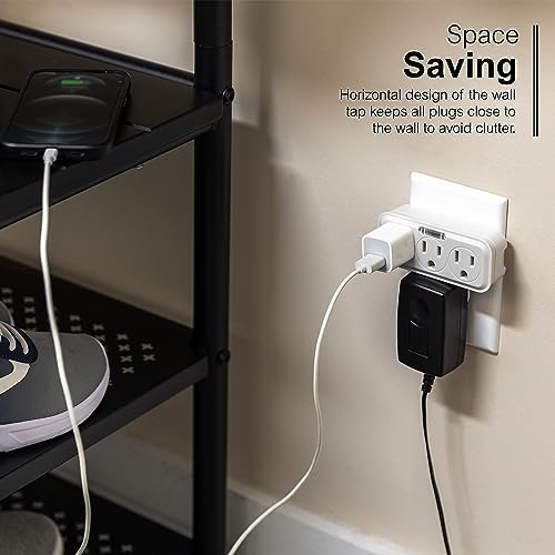 GE Outlet Extender with Guide Light, 2 Pack, 3 Outlet Multi Plug - size: 2 Pack