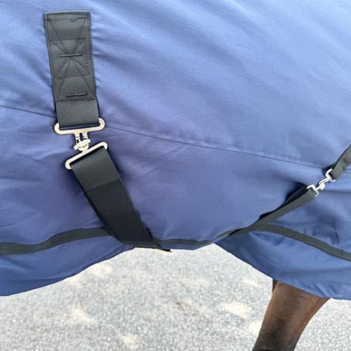 Horse Care Blanket, Turnout Blanket for Horses with Detachable Neck Cover, 1200 D 220g Filling Thicken Medium Weight Horses Rug, Waterproof Blanket for Horse (US 81 in(EU 155cm)) - size: US 81 in(EU 155cm)