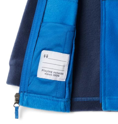 Columbia Youth Steens Mountain II Fleece Jacket - color: Bright Indigo/Collegiate Navy, size: 3-6 Months