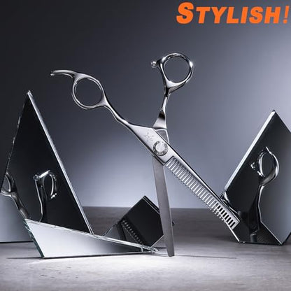 High-end Professional Hair Scissors Thinning Shears Barber Hair Cutting Teeth Shears Hairdressing Texturizing Scissor 6 Inch Stainless Steel Alloy For Women Men Kids Salon Hairdresser & Home - size: 6 Inch, style: Thinning Shears
