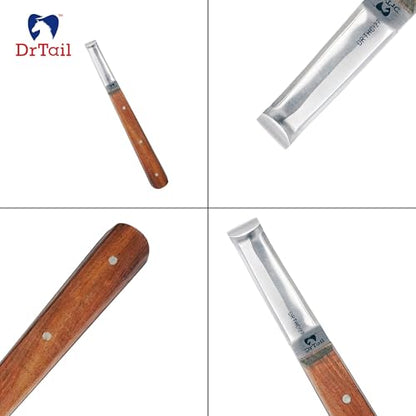 Hoof Knife Farrier Tool - Stainless Steel Knife for Horses, Goats & Livestock Best Right-Left Handed Knife Narrow, Farrier & Hoof Cleaning Tool - style: Regular Double Edge