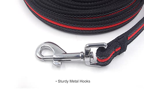 Long Dog Training Leash Dog Lead with Special Non-Slip Design and Padded Handle, 10/15/33/50 ft, for Any Size of Dogs - size: 15ft