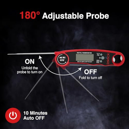Digital Food Thermometer, Fast and Reliable Digital Thermometer for Cooking and Baking, Instant Read Thermometer for Every Chef, Perfect Kitchen Thermometer for Cooking and Outdoor Grills