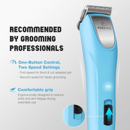 Professional Dog Clippers for Grooming Thick Curly Matted Coats - color: Blue