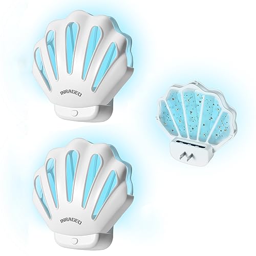 Gnat Traps for House Indoor HU002 Plug-in Fly Trap Indoor (2 Pack, White) | , Electric Gnat Killer Indoor Catcher Flying Insect Trap with Night Light UV Attractant Catcher for Bedroom, Kitchen, Office - size: 2 Pcs