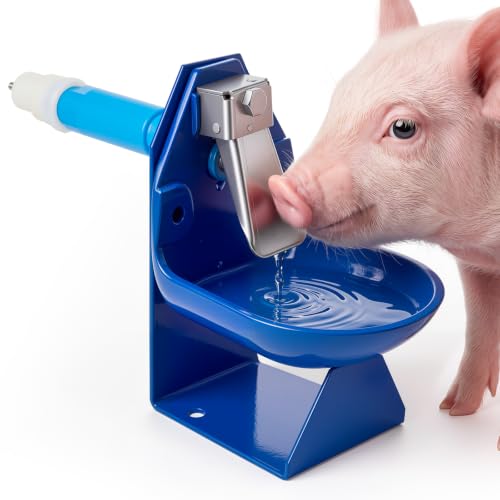 Threehoney Automatic Gravity-fed Pig Waterer for Show Pig & Farm Supplies