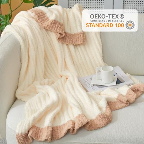 Snuggle Sac Queen Size Blanket for Bed, Soft Luxurious Bedding Blankets, Large Fuzzy Plush Microfiber Blankets, Cream, 90x90 inches - color: Cream, size: Queen(90"x 90")