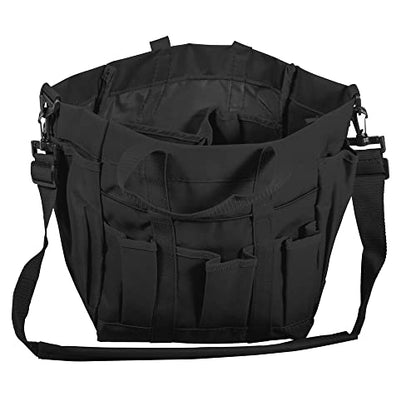 Dura-Tech Deluxe Grooming Tote | Stable Essential for Every Horse Lover | Durable 600D Polyester - color: Black