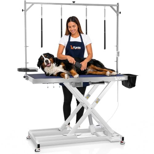 KANIS Professional Electric Dog Grooming Table - Heavy Duty - color: WHITE, size: 49"