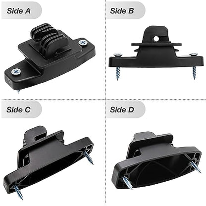 SYOWADA 50PCS Electric Fence Wood Post Claw Insulators Black Electric Wire Fence Insulators for Hi-tensile