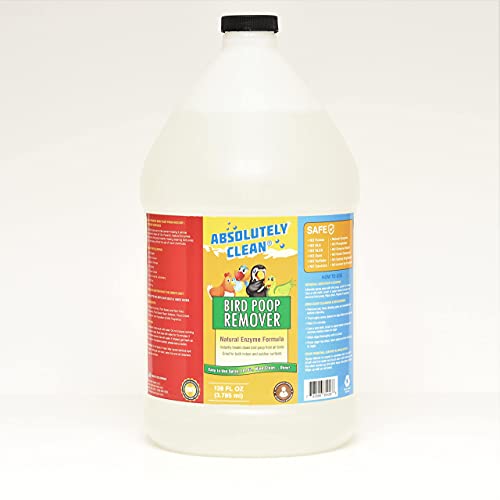 Absolutely Clean Amazing Bird Poop Remover - Just Spray/Wipe - Safely & Easily Removes Bird Messes - Use Indoor/Outdoor - Made in The USA - size: 128 Fl Oz (Pack of 1)